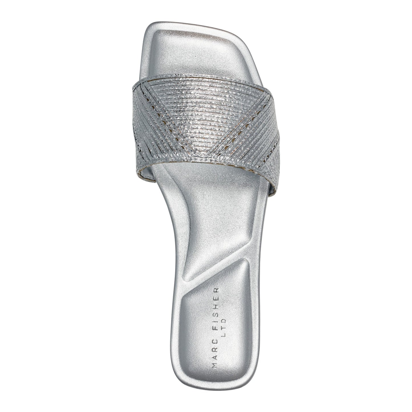 Marc Fisher Murphy Flat Sandal - Silver