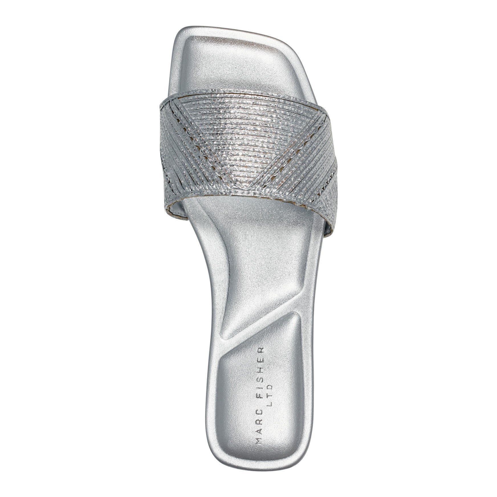Marc Fisher Murphy Flat Sandal - Silver