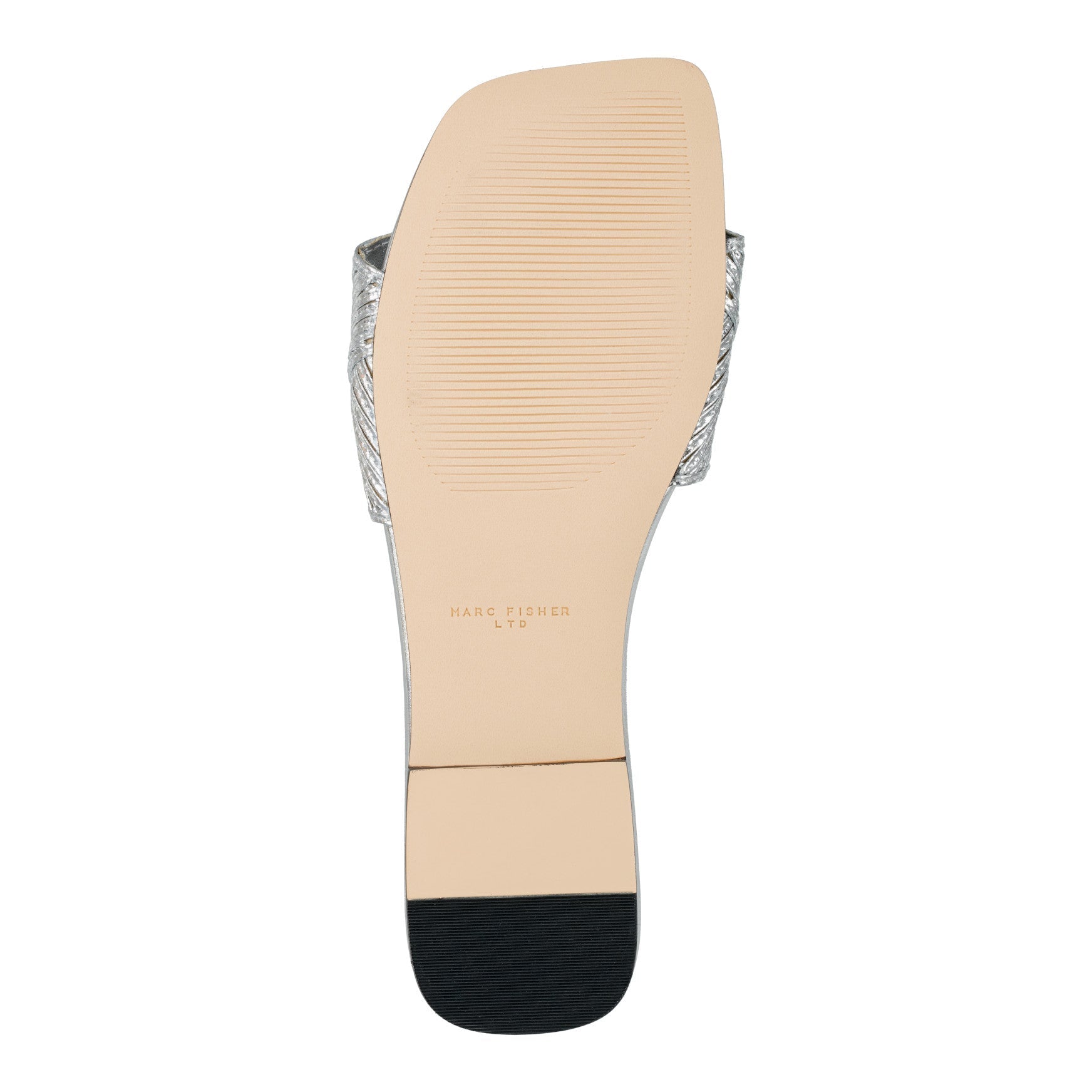 Marc Fisher Murphy Flat Sandal - Silver