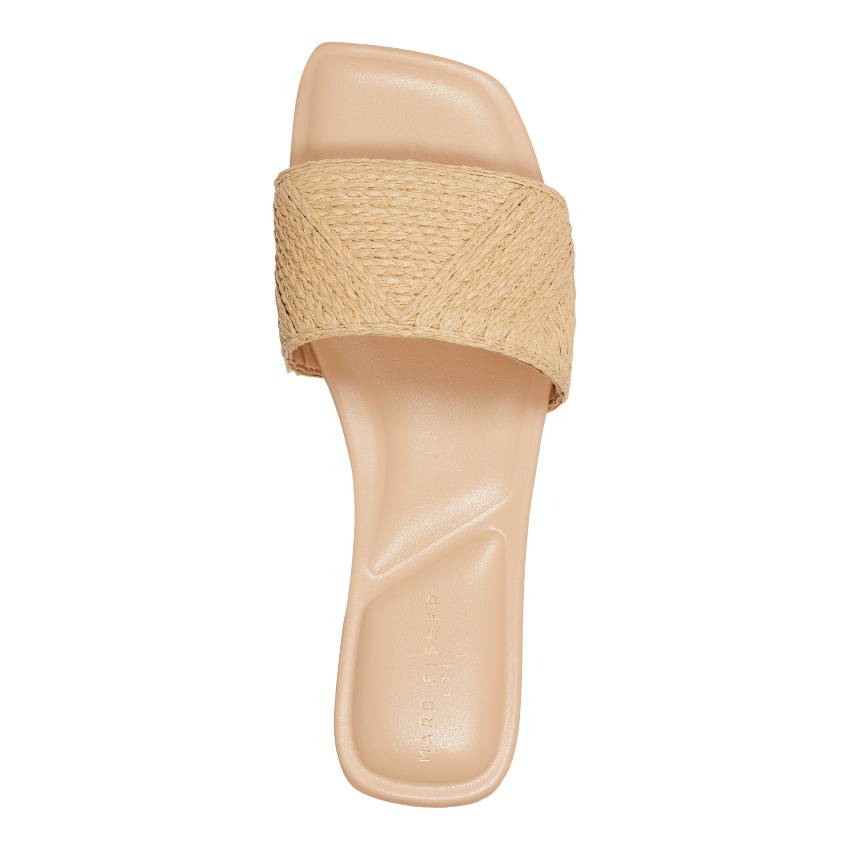 Marc Fisher Murphy Flat Sandal - Natural Raffia