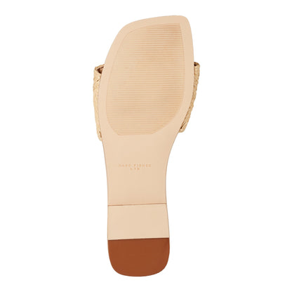 Marc Fisher Murphy Flat Sandal - Natural Raffia