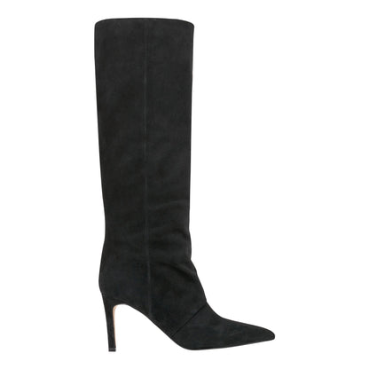 Marc Fisher Narysa Dress Leather Boot - Black Suede