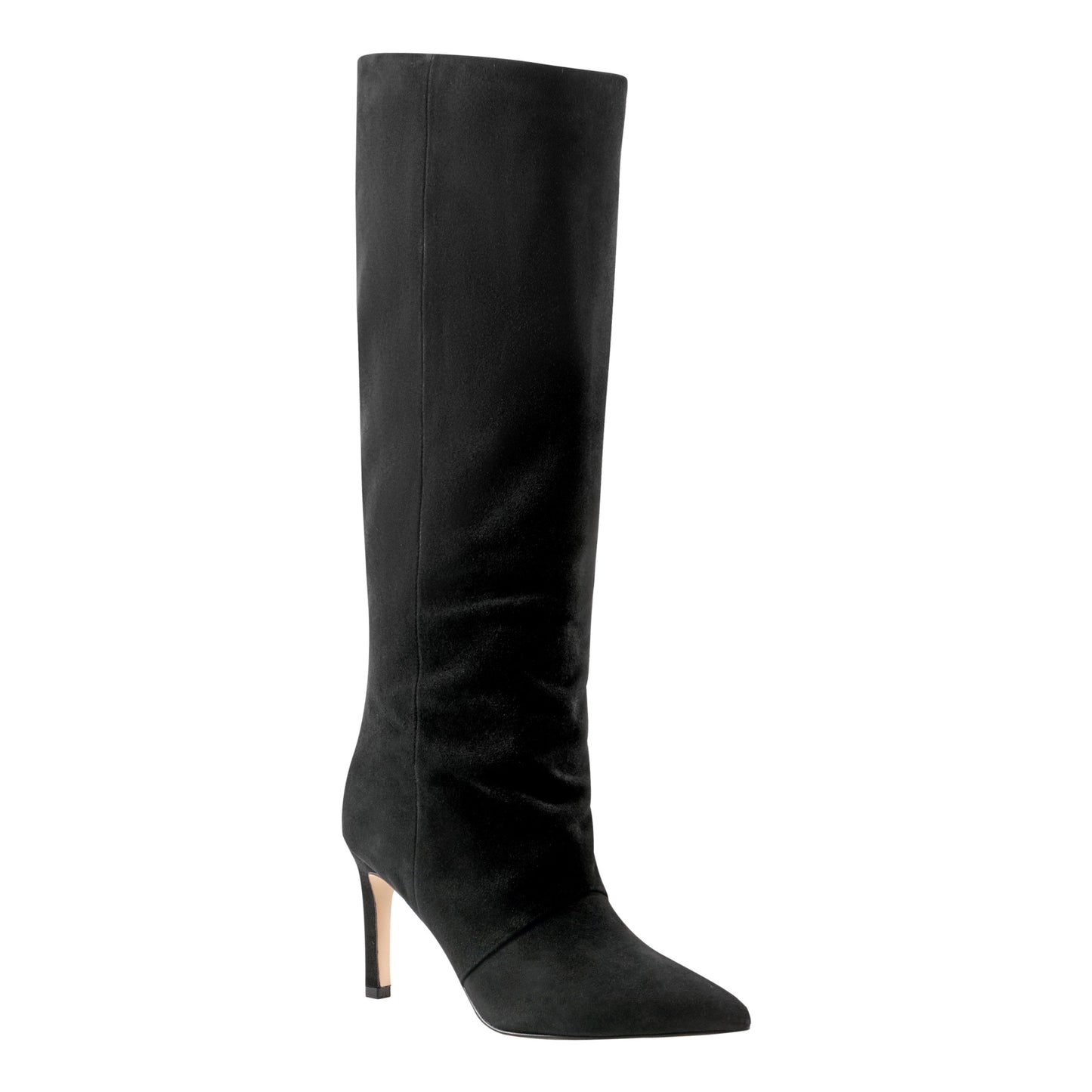 Marc Fisher Narysa Dress Leather Boot - Black Suede