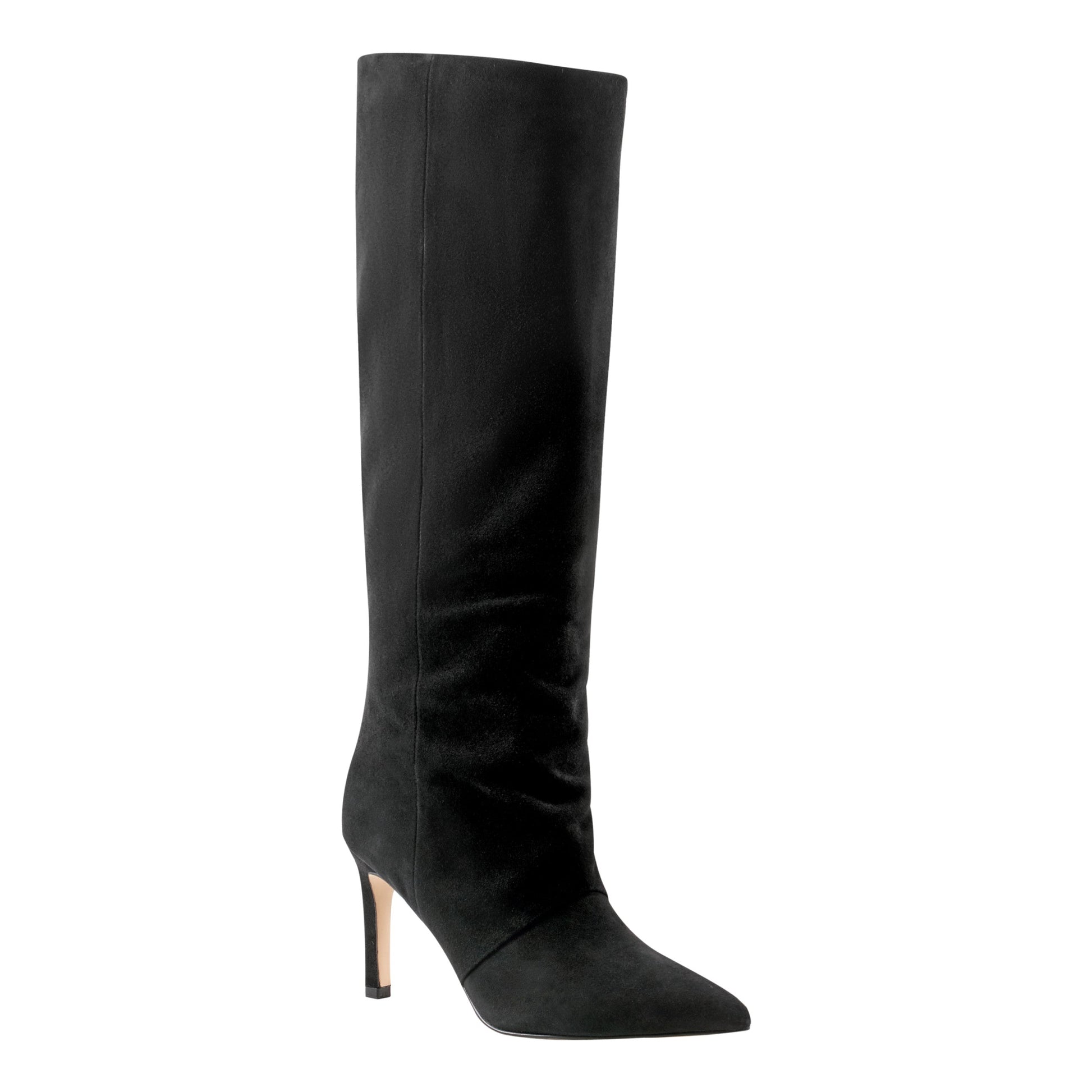 Marc Fisher Narysa Dress Leather Boot - Black Suede