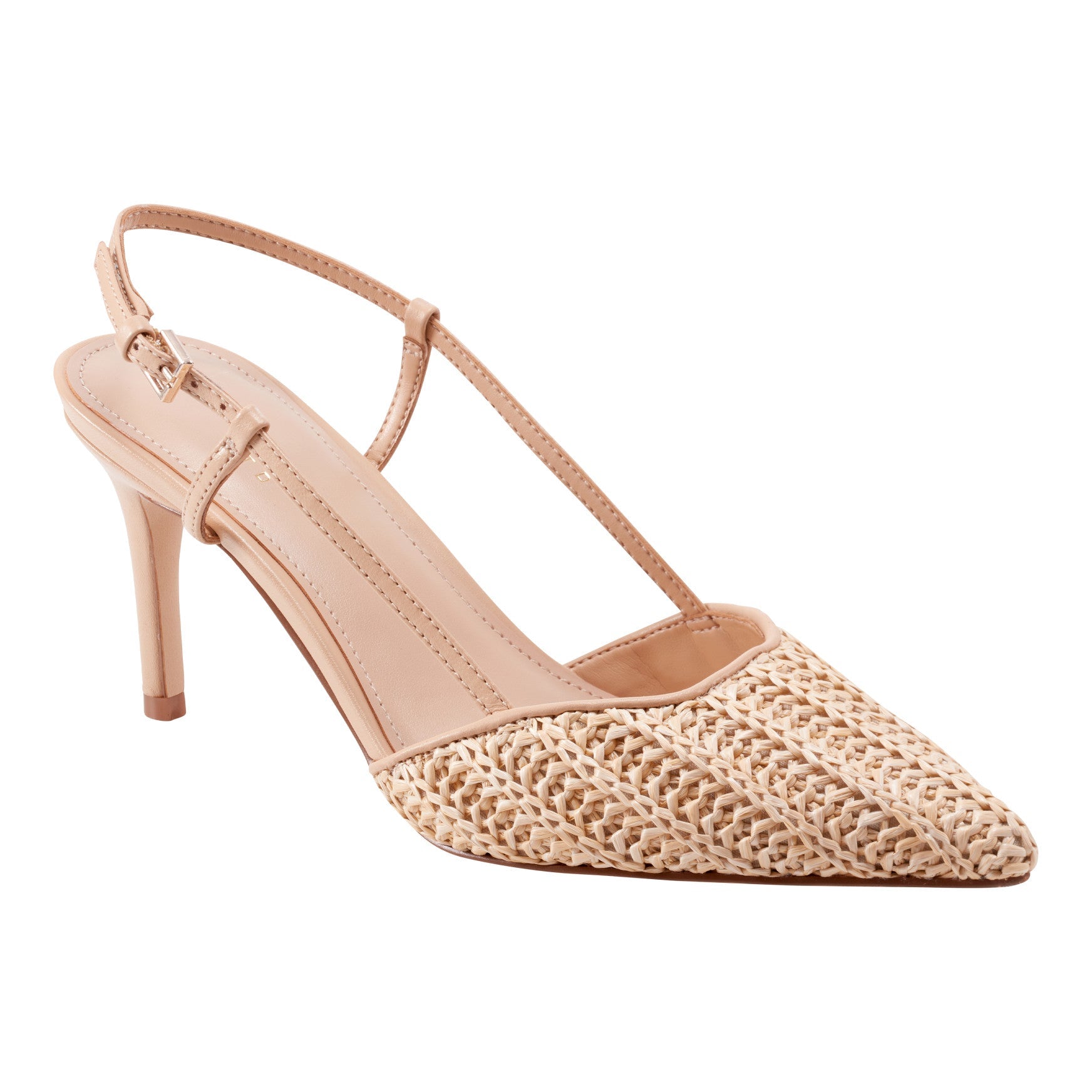 Marc Fisher Flory Slingback Pump - Natural Raffia