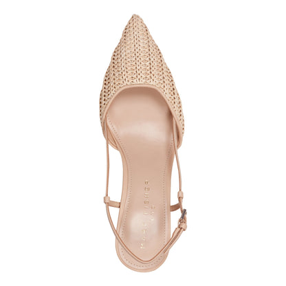 Marc Fisher Flory Slingback Pump - Natural Raffia