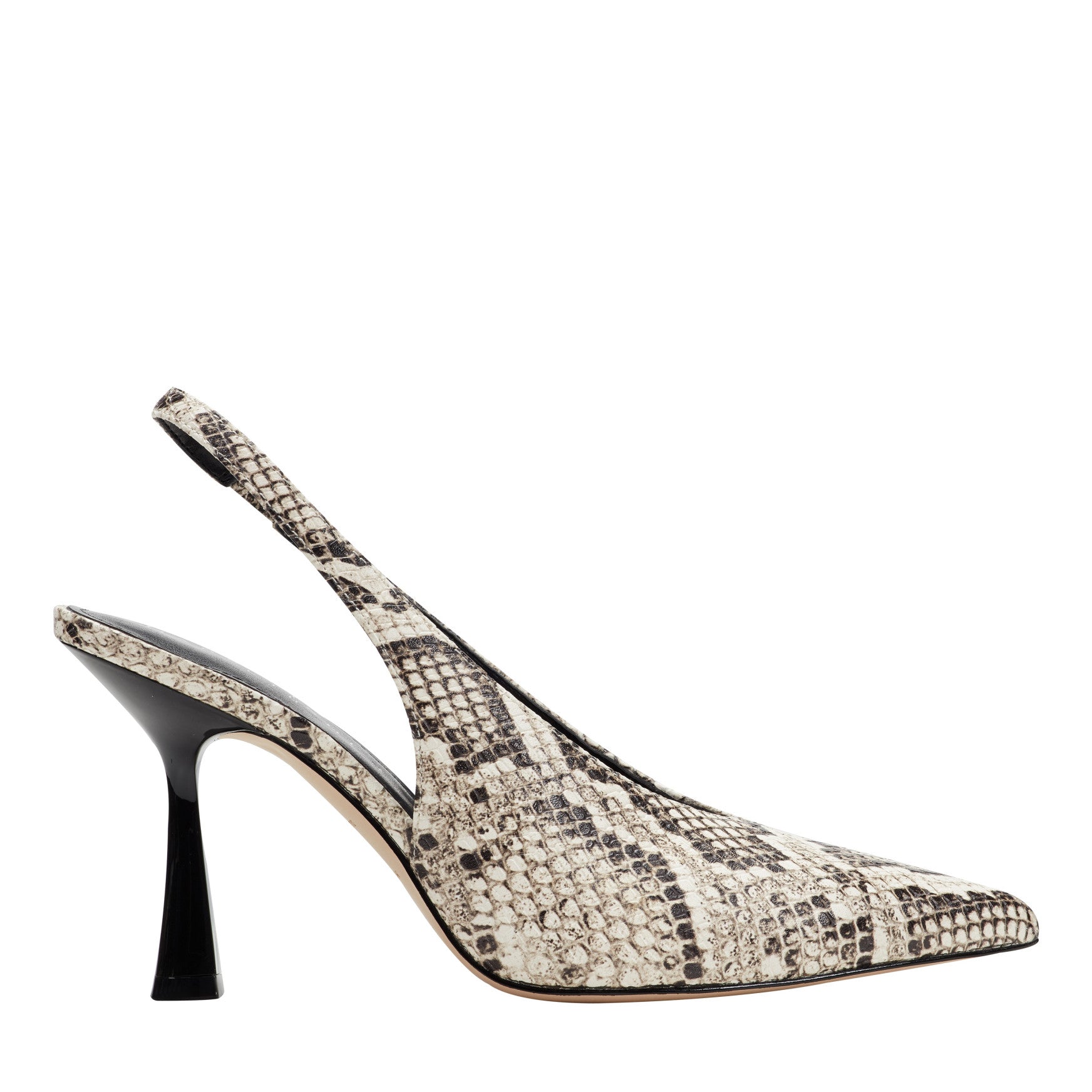 Marc Fisher Esther Leather Slingback Pump - Snake Print Multi Leather