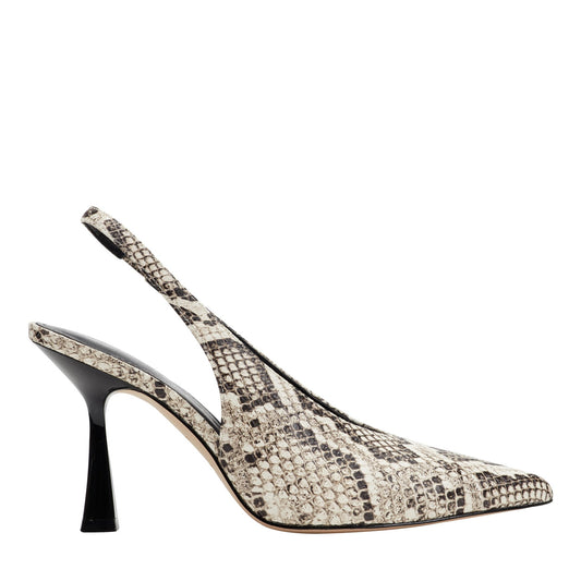 Marc Fisher Esther Leather Slingback Pump - Snake Print Multi Leather