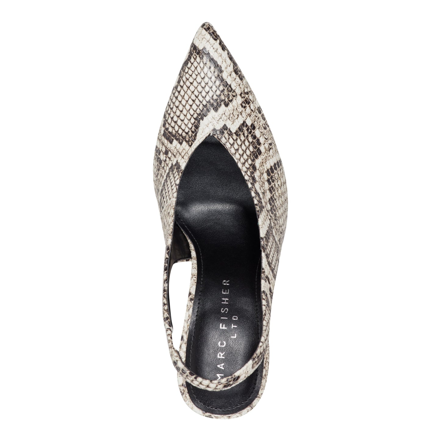 Marc Fisher Esther Leather Slingback Pump - Snake Print Multi Leather