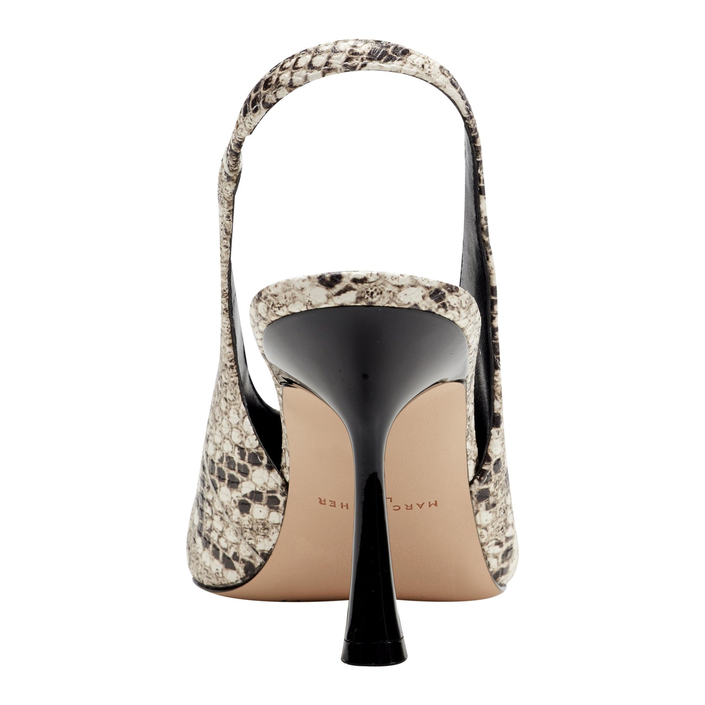 Marc Fisher Esther Leather Slingback Pump - Snake Print Multi Leather