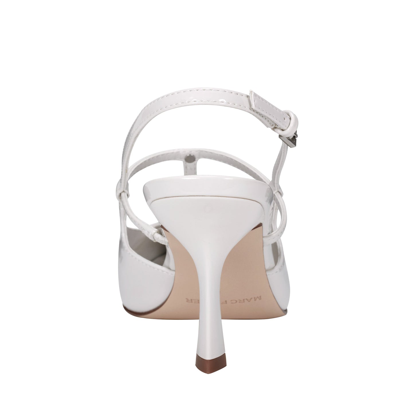 Marc Fisher Remmi Strappy Slingback Pump - White Patent