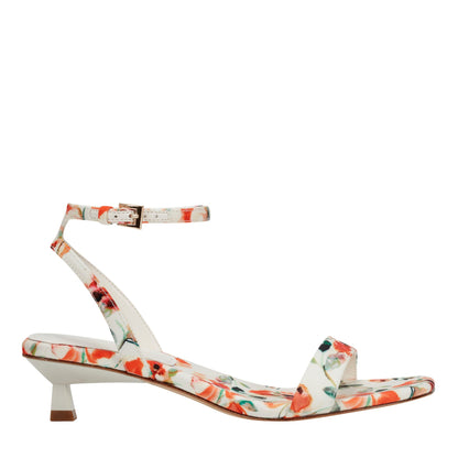 Marc Fisher Alona Ankle Strap Sandal - White Floral