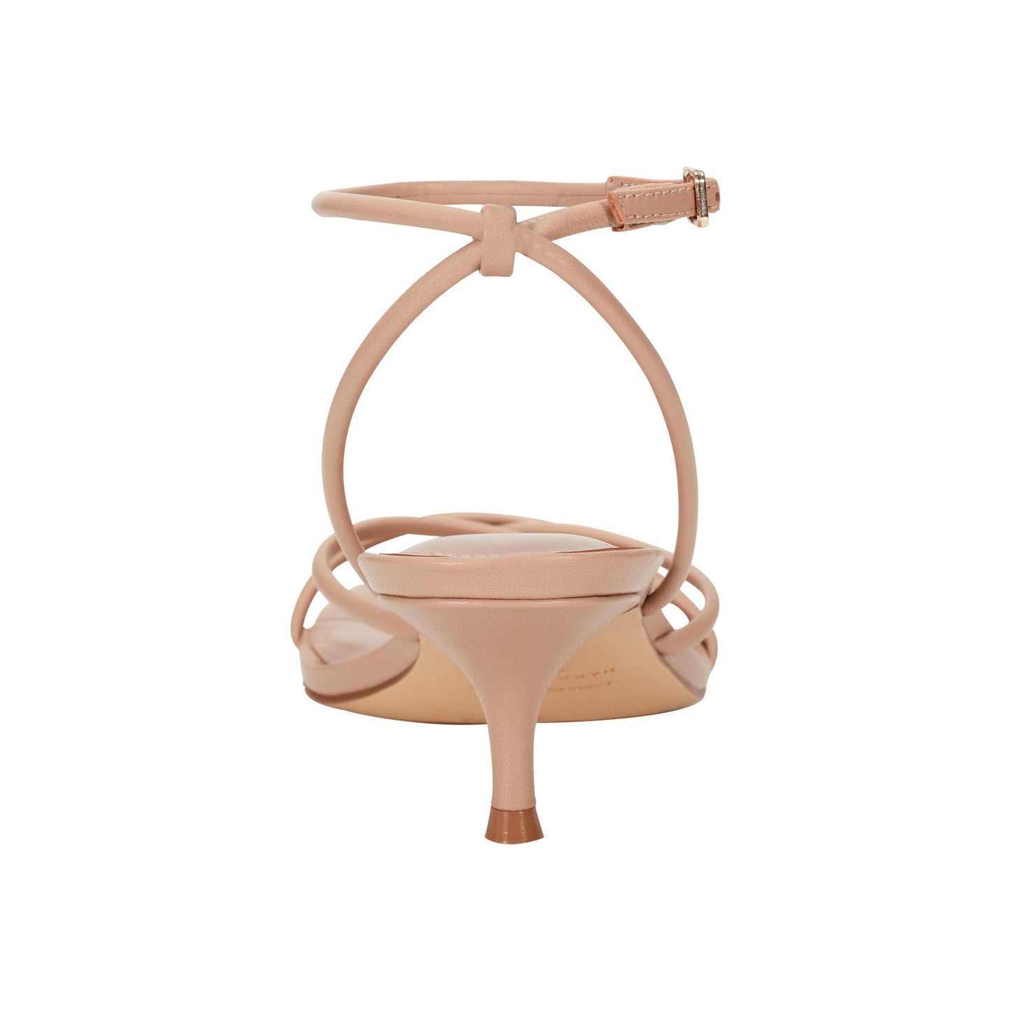 Marc Fisher Ballen Leather Ankle Strap Sandal - Natural Leather