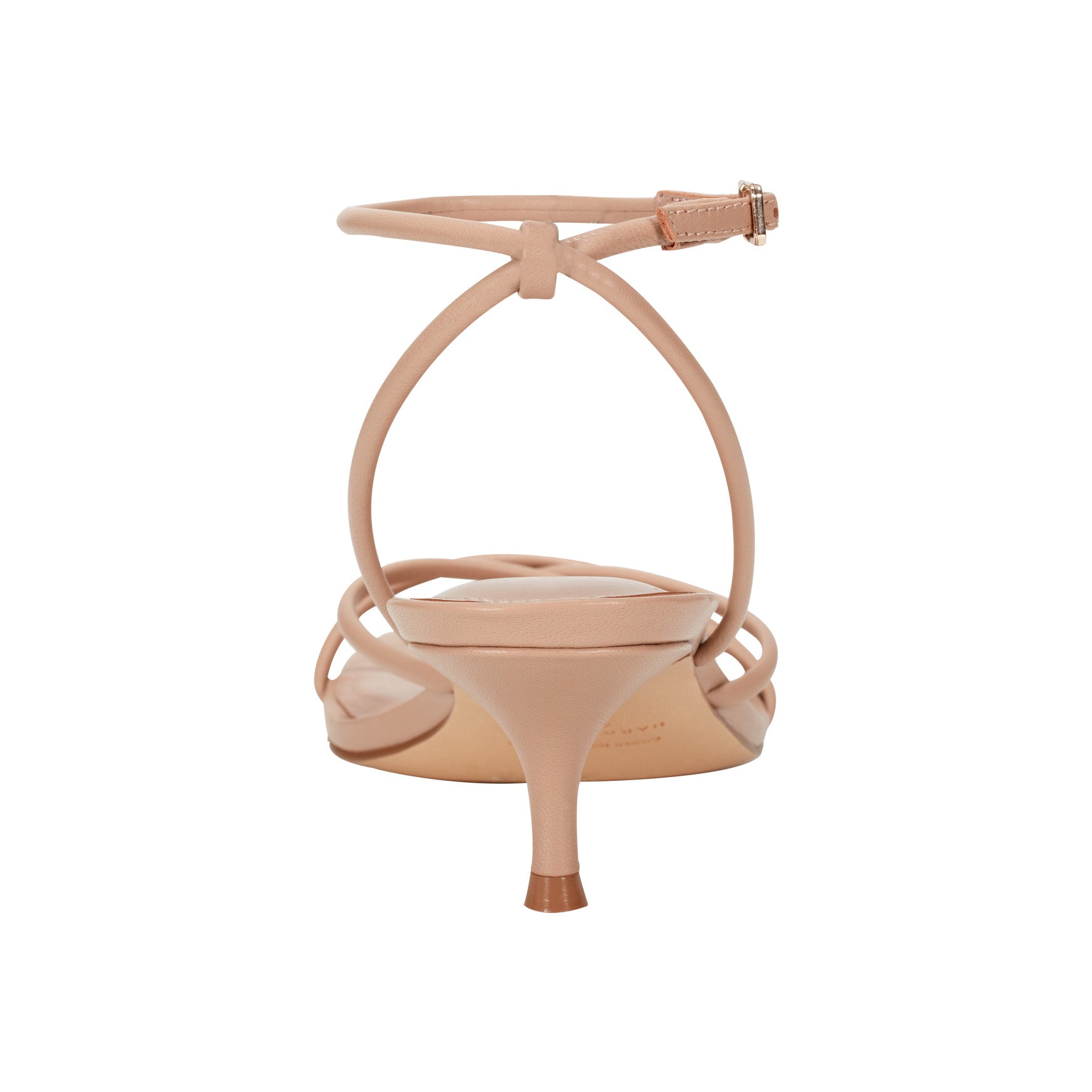 Marc Fisher Ballen Leather Ankle Strap Sandal - Natural Leather