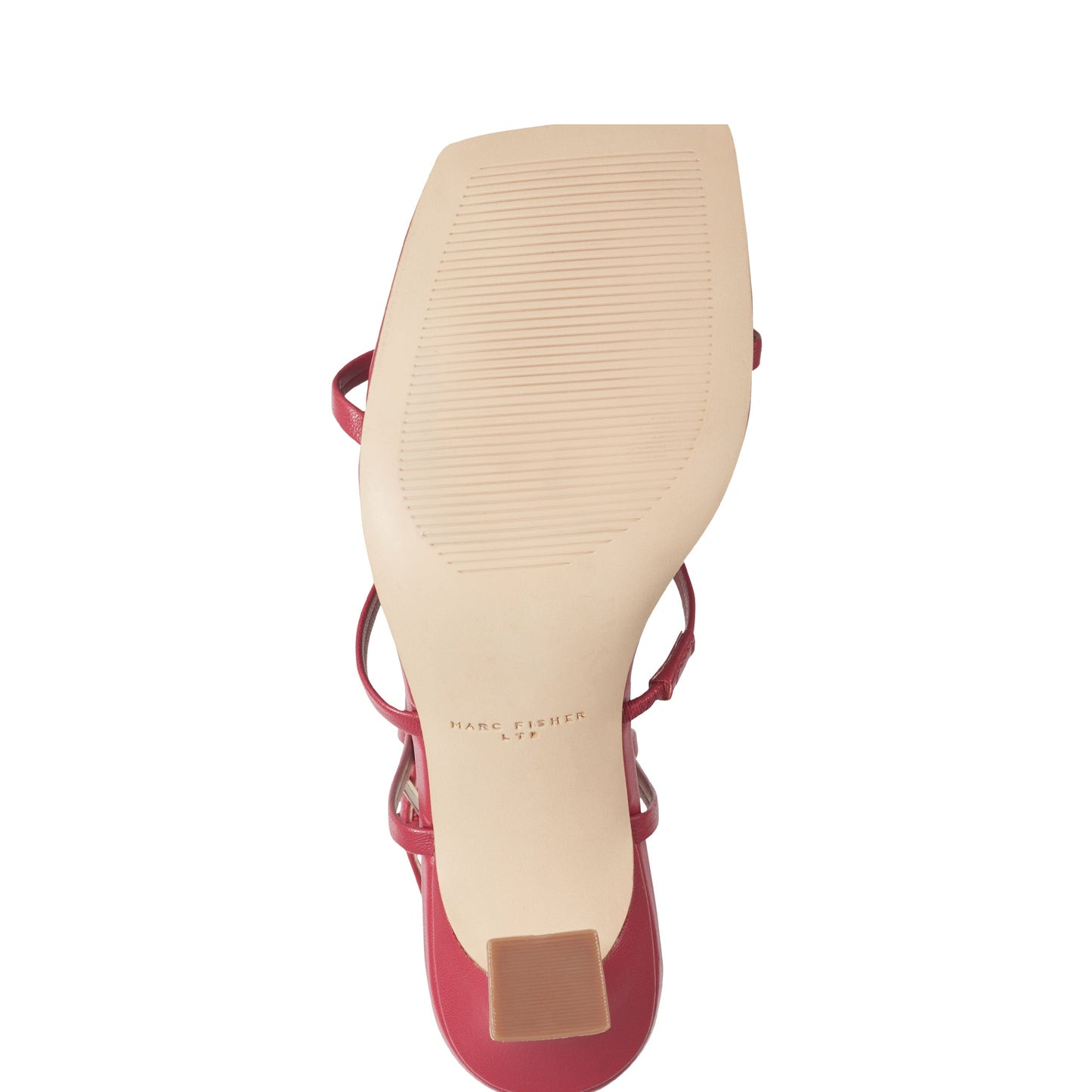 Marc Fisher Dennie Strappy Leather Dress Sandal - Dark Pink Leather