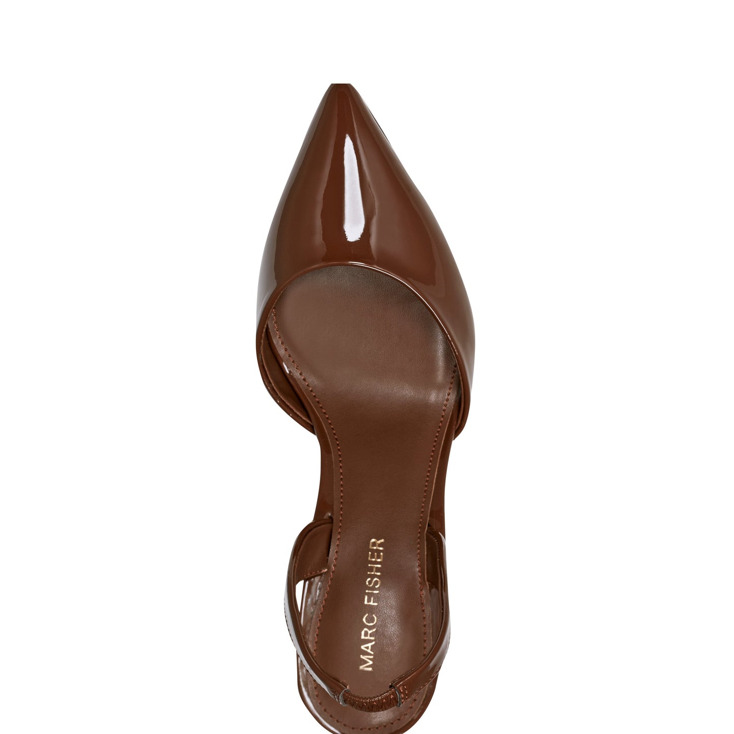 Marc Fisher Hadya Slingback Pump - Brown Patent