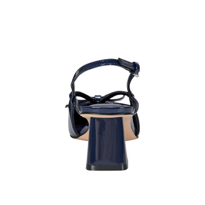Marc Fisher Laily Bow Slingback Pump - Navy Patent