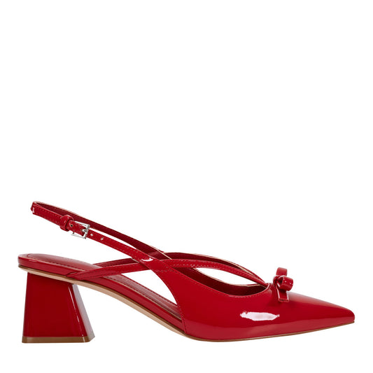 Marc Fisher Laily Bow Slingback Pump - Red Patent