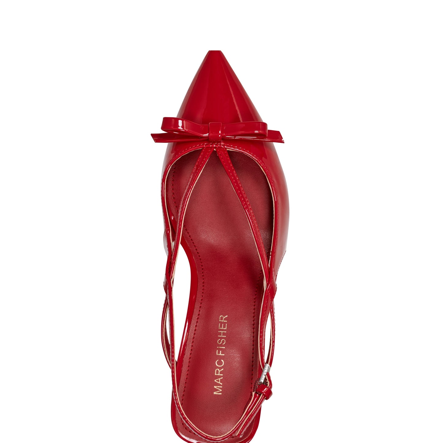 Marc Fisher Laily Bow Slingback Pump - Red Patent