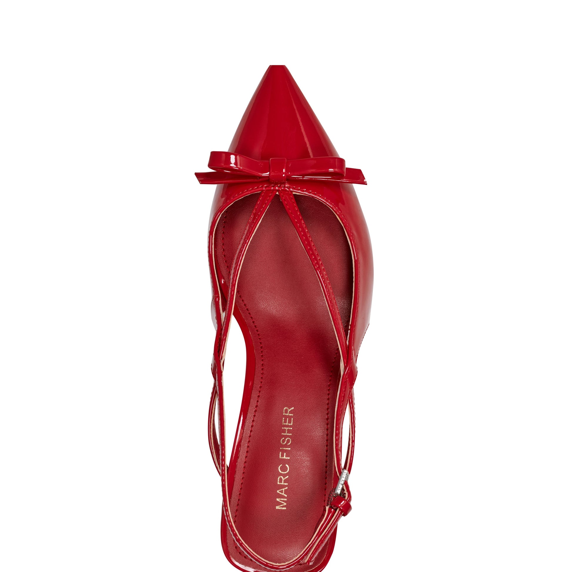 Marc Fisher Laily Bow Slingback Pump - Red Patent