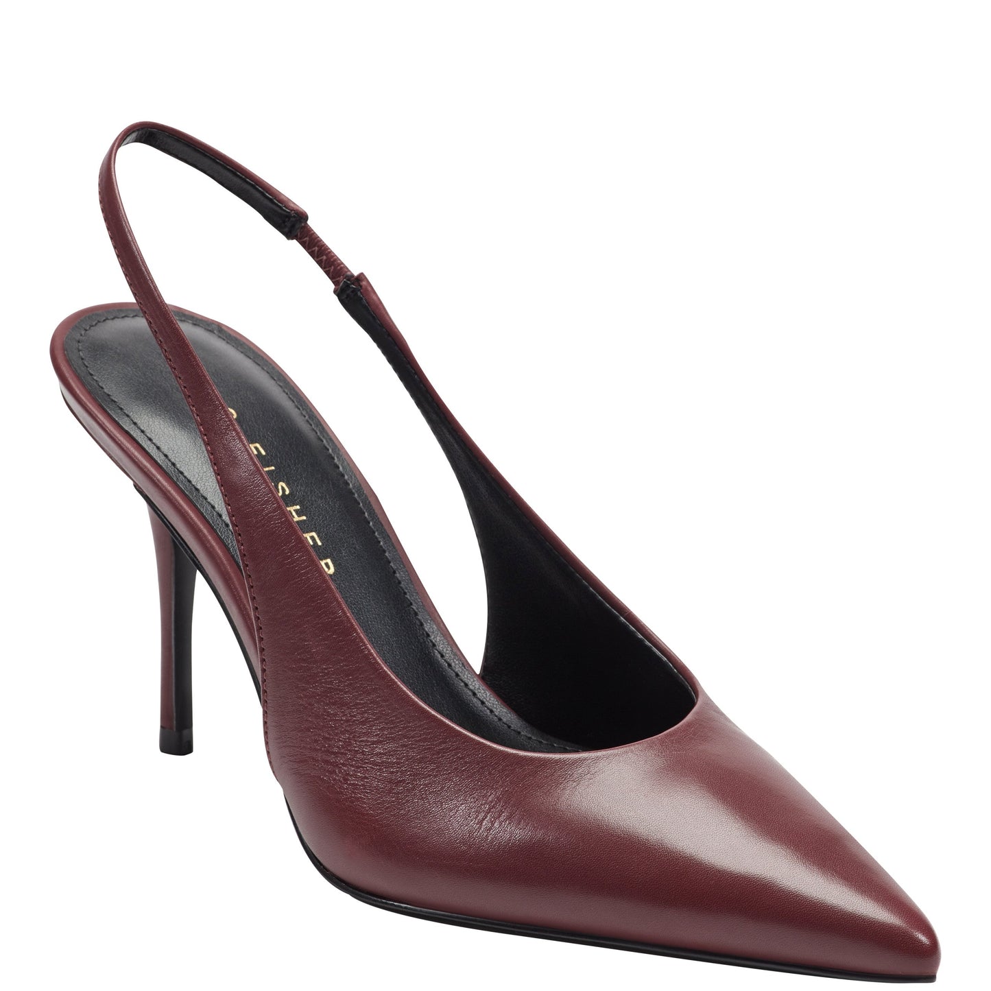 Marc Fisher Leynne Slingback Pump - Dark Red Leather