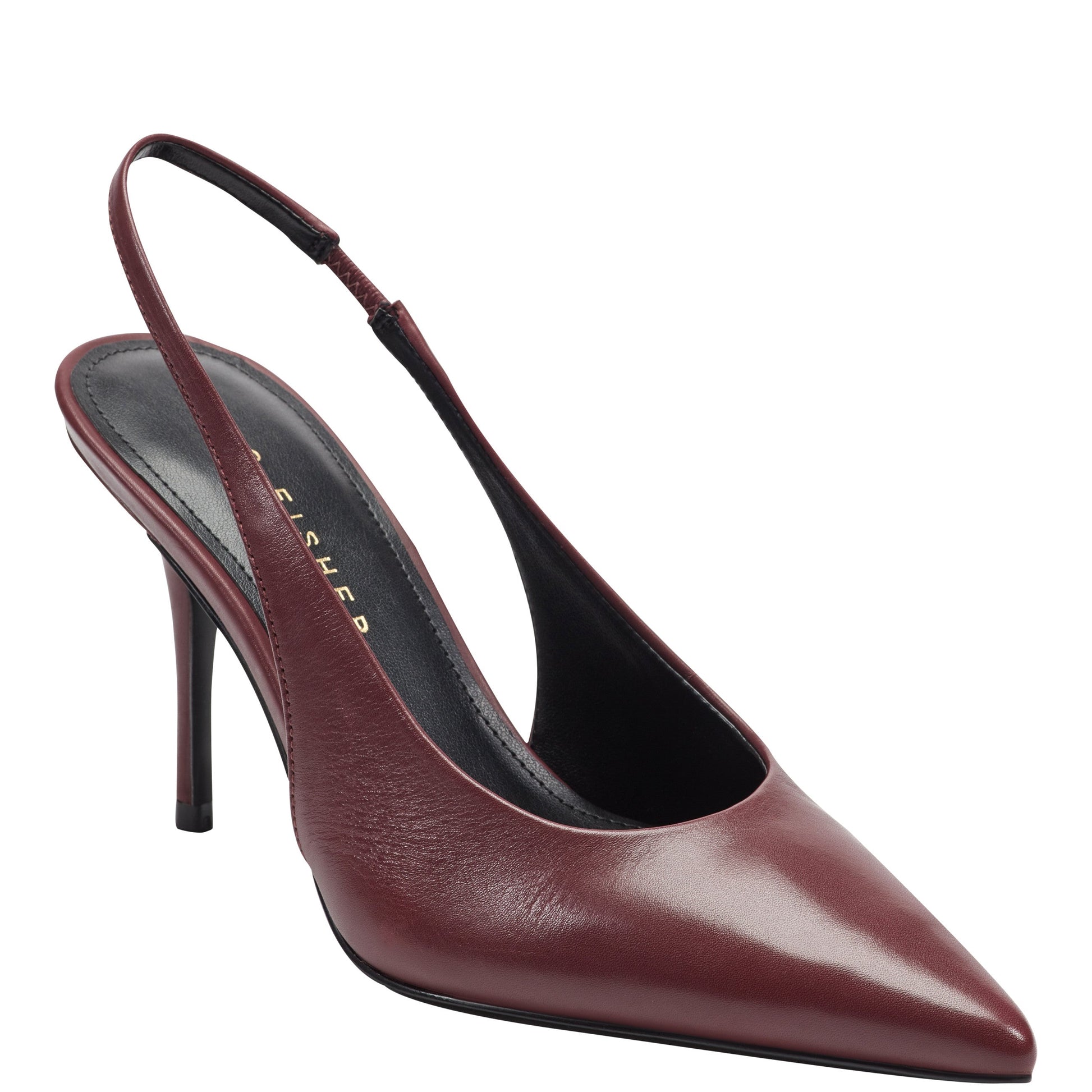 Marc Fisher Leynne Slingback Pump - Dark Red Leather