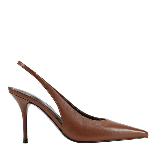 Marc Fisher Leynne Slingback Pump - Brown Leather