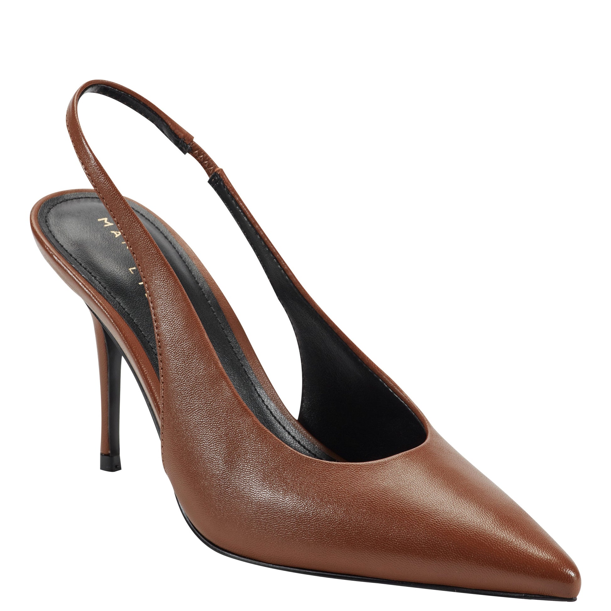 Marc Fisher Leynne Slingback Pump - Brown Leather