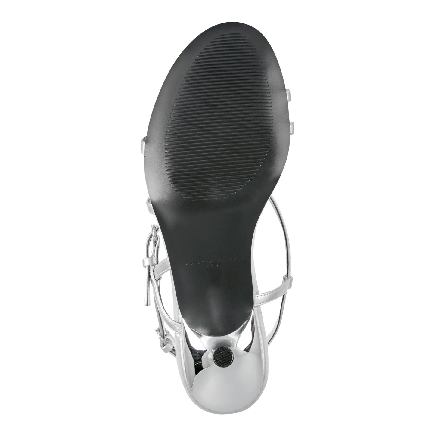 Marc Fisher Nylah Leather Strappy Sandal - Silver Leather