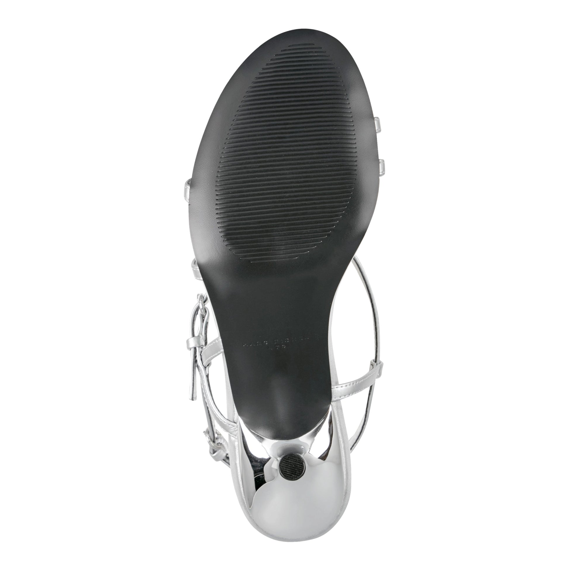 Marc Fisher Nylah Leather Strappy Sandal - Silver Leather