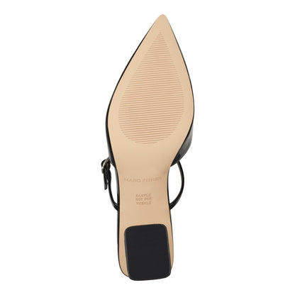 Marc Fisher Lakey Heeled Mule - Black Patent