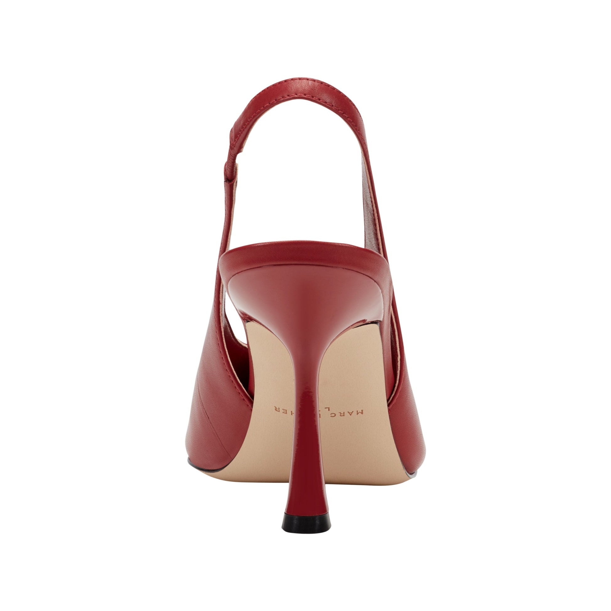 Marc Fisher Esther Leather Slingback Pump - Red Leather