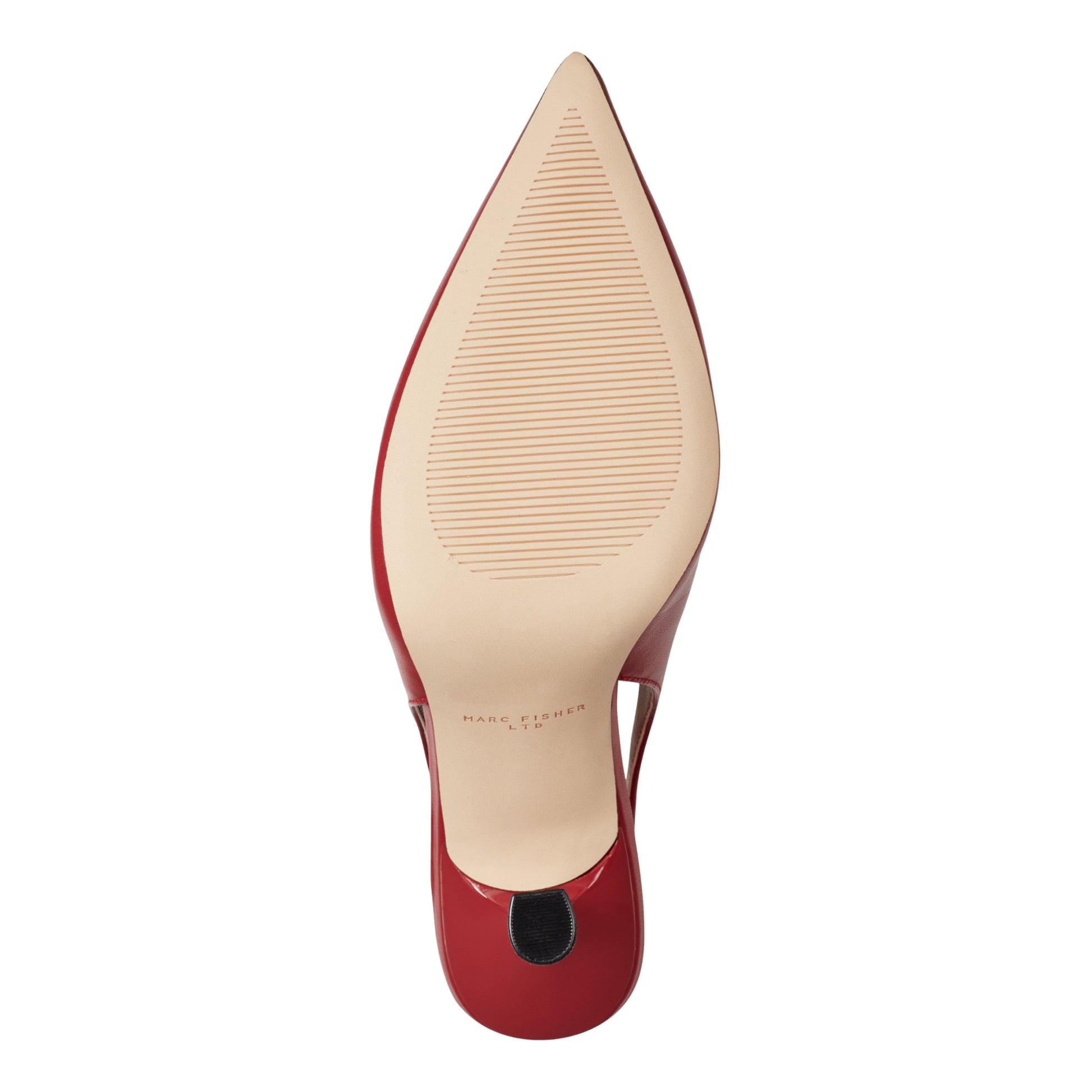 Marc Fisher Esther Leather Slingback Pump - Red Leather