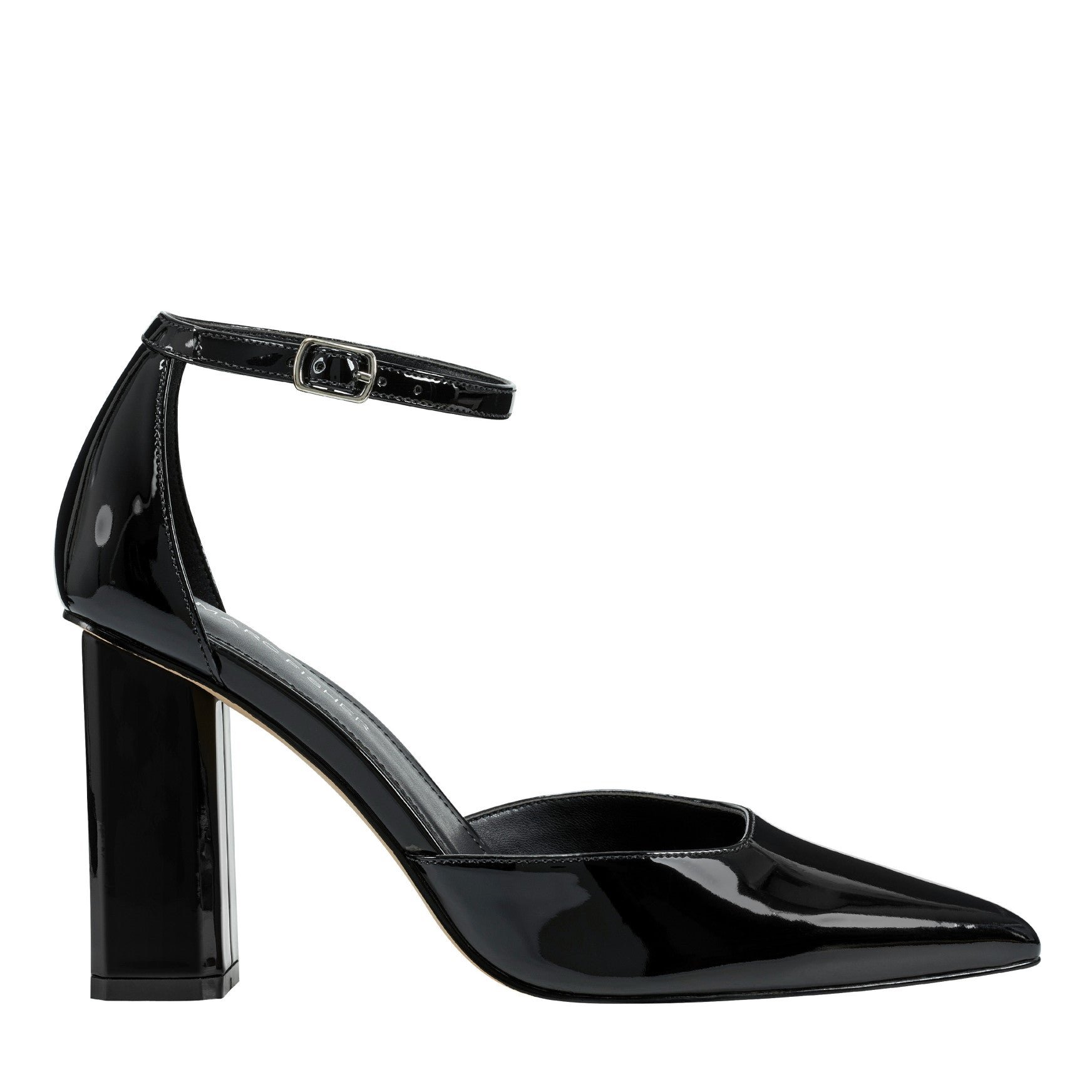 Marc Fisher Demeter Ankle Strap Pump - Black Patent