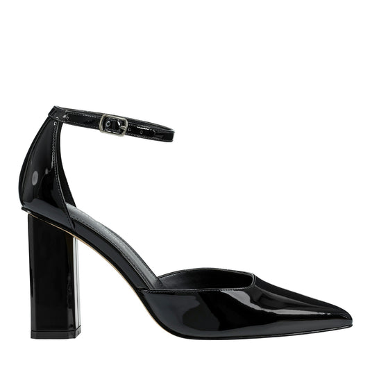 Marc Fisher Demeter Ankle Strap Pump - Black Patent