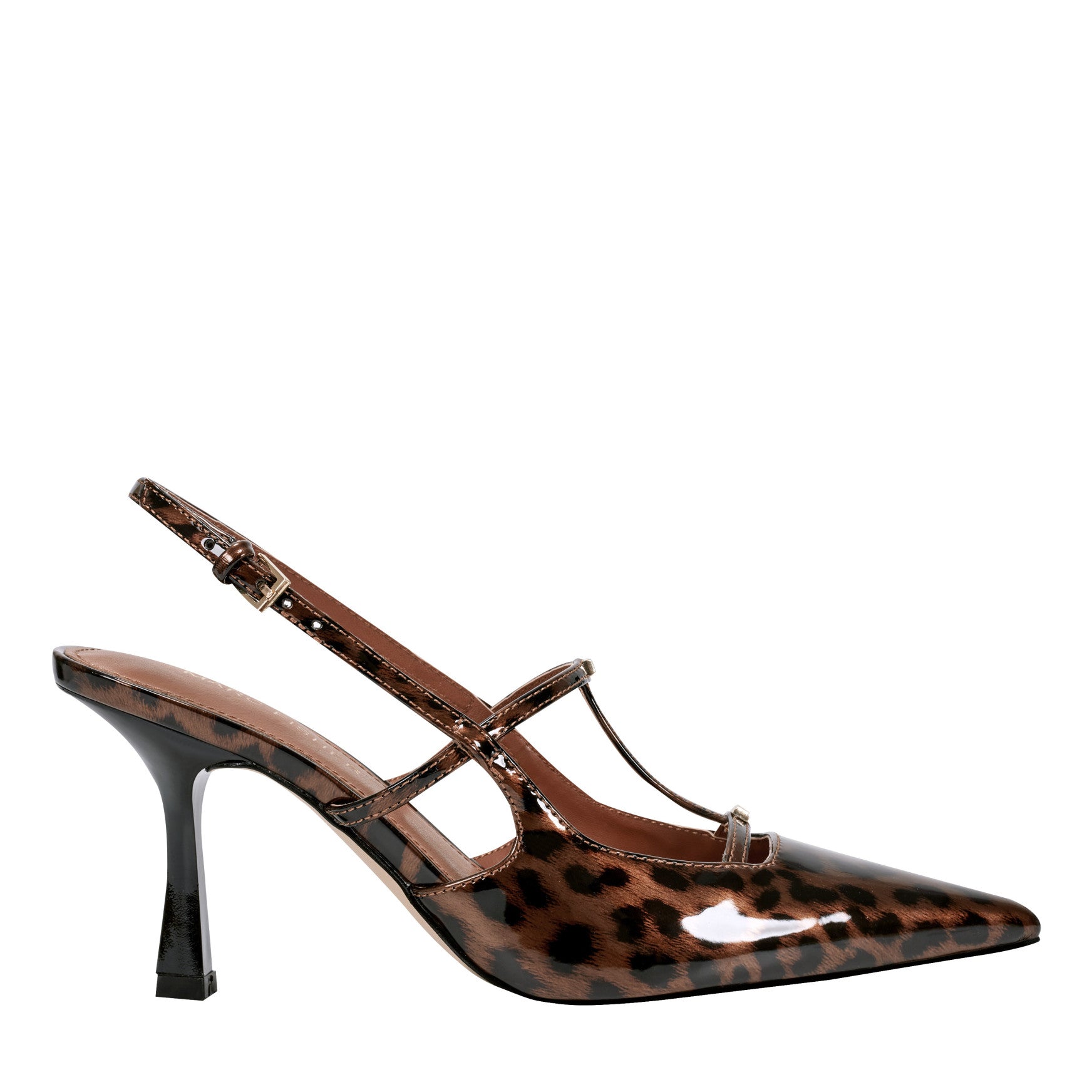 Marc Fisher Remmi Strappy Slingback Pump - Patent Leopard