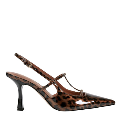 Marc Fisher Remmi Strappy Slingback Pump - Patent Leopard