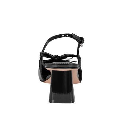 Marc Fisher Laily Bow Slingback Pump - Black Patent