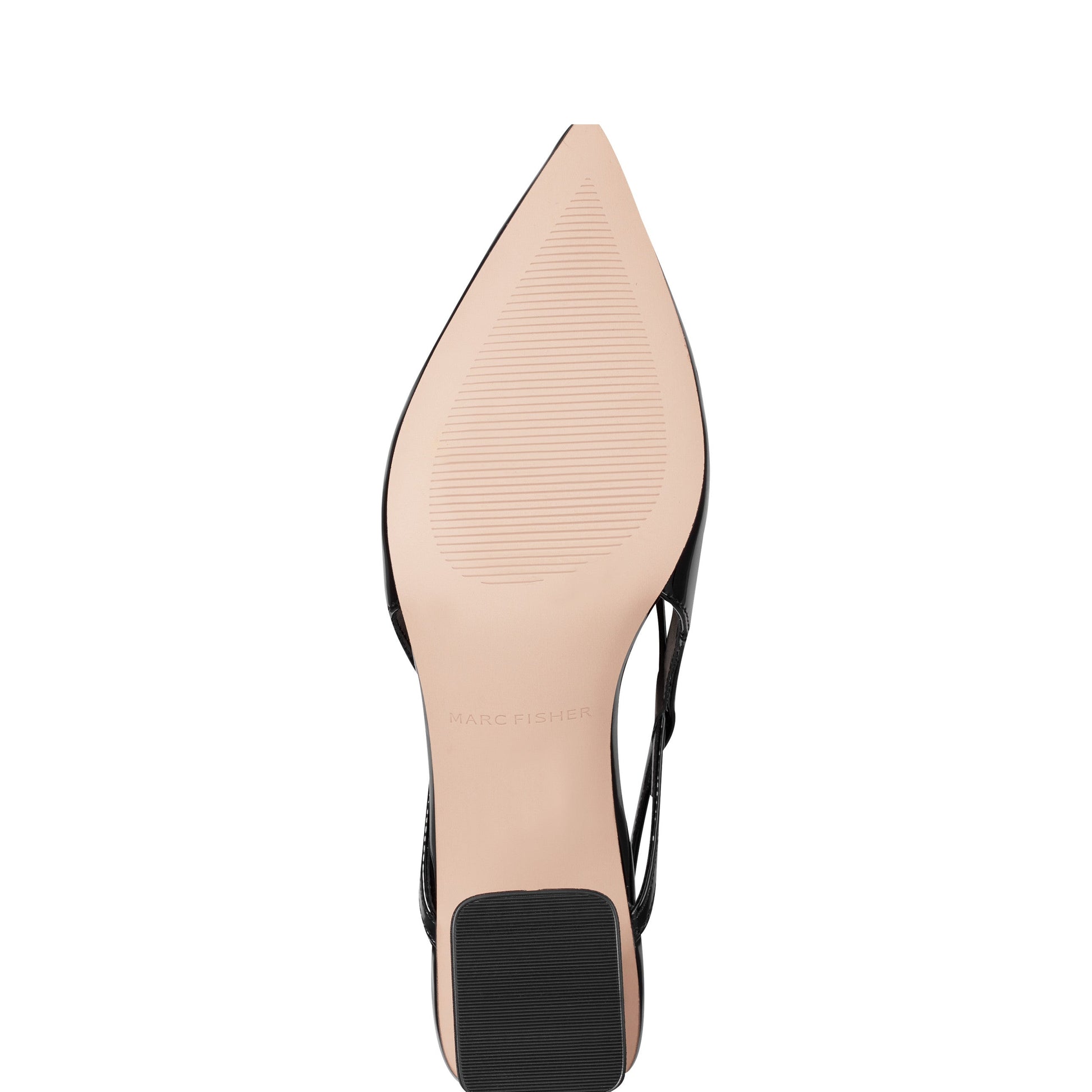 Marc Fisher Laily Bow Slingback Pump - Black Patent
