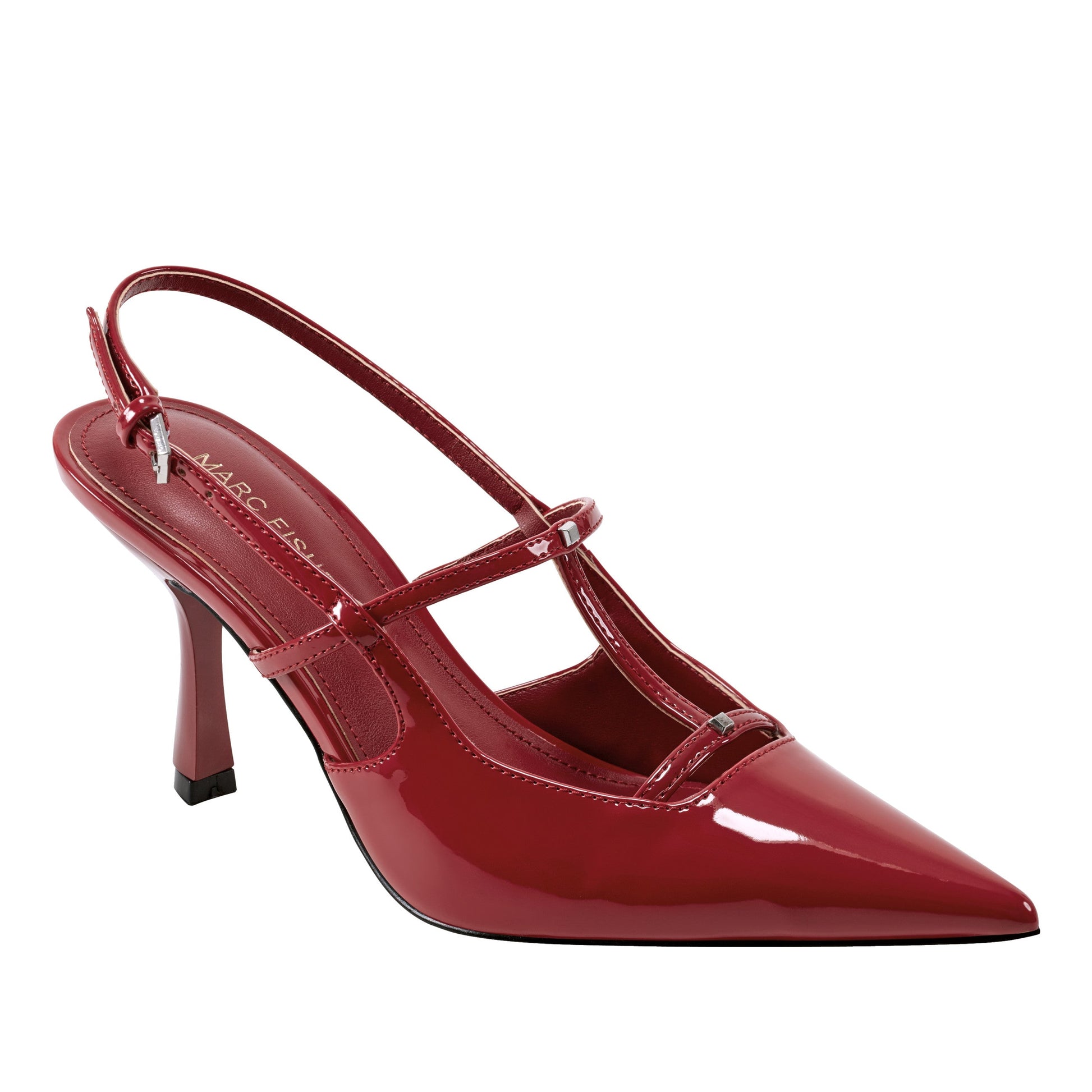 Marc Fisher Remmi Strappy Slingback Pump - Red Patent