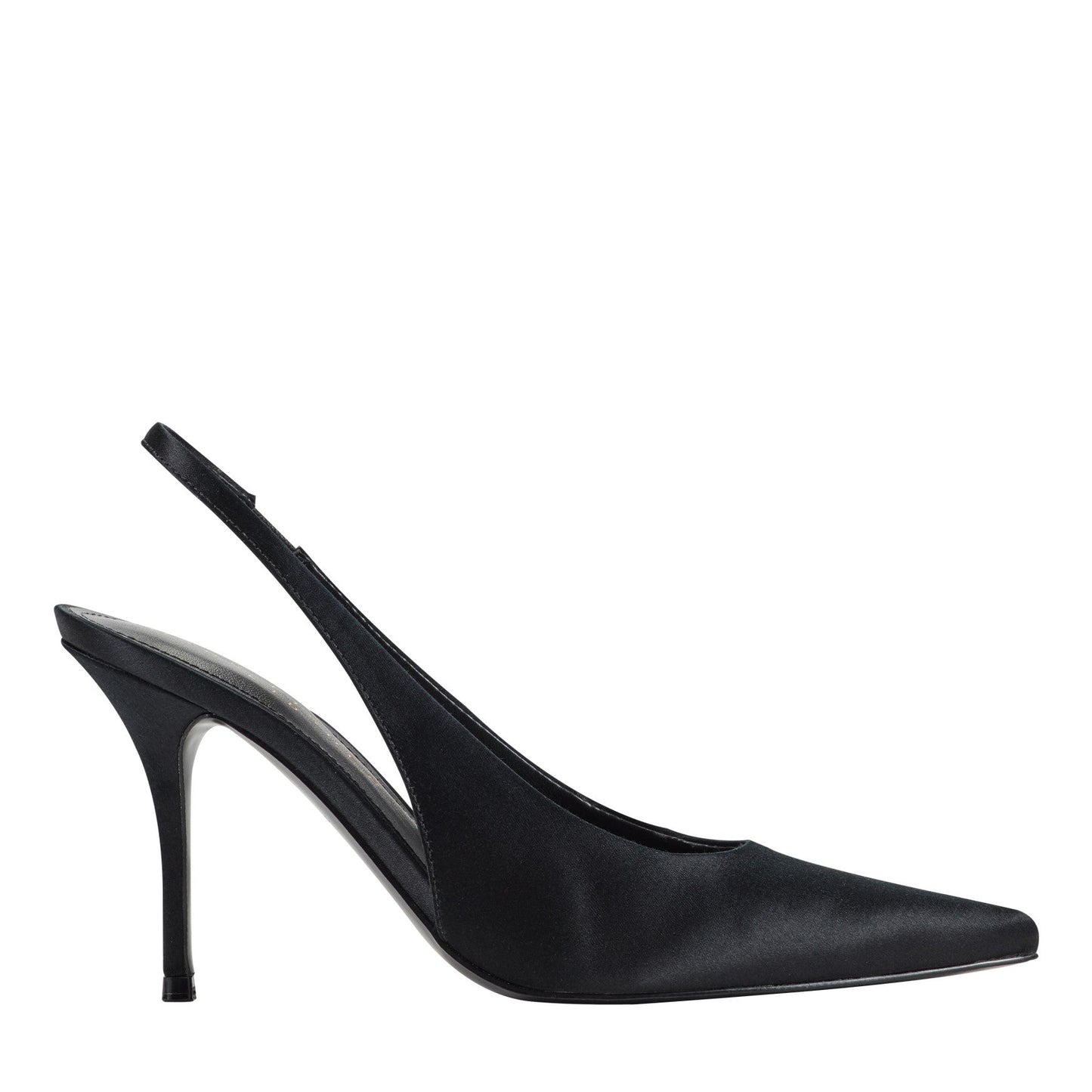Marc Fisher Leynne Slingback Pump - Black Satin