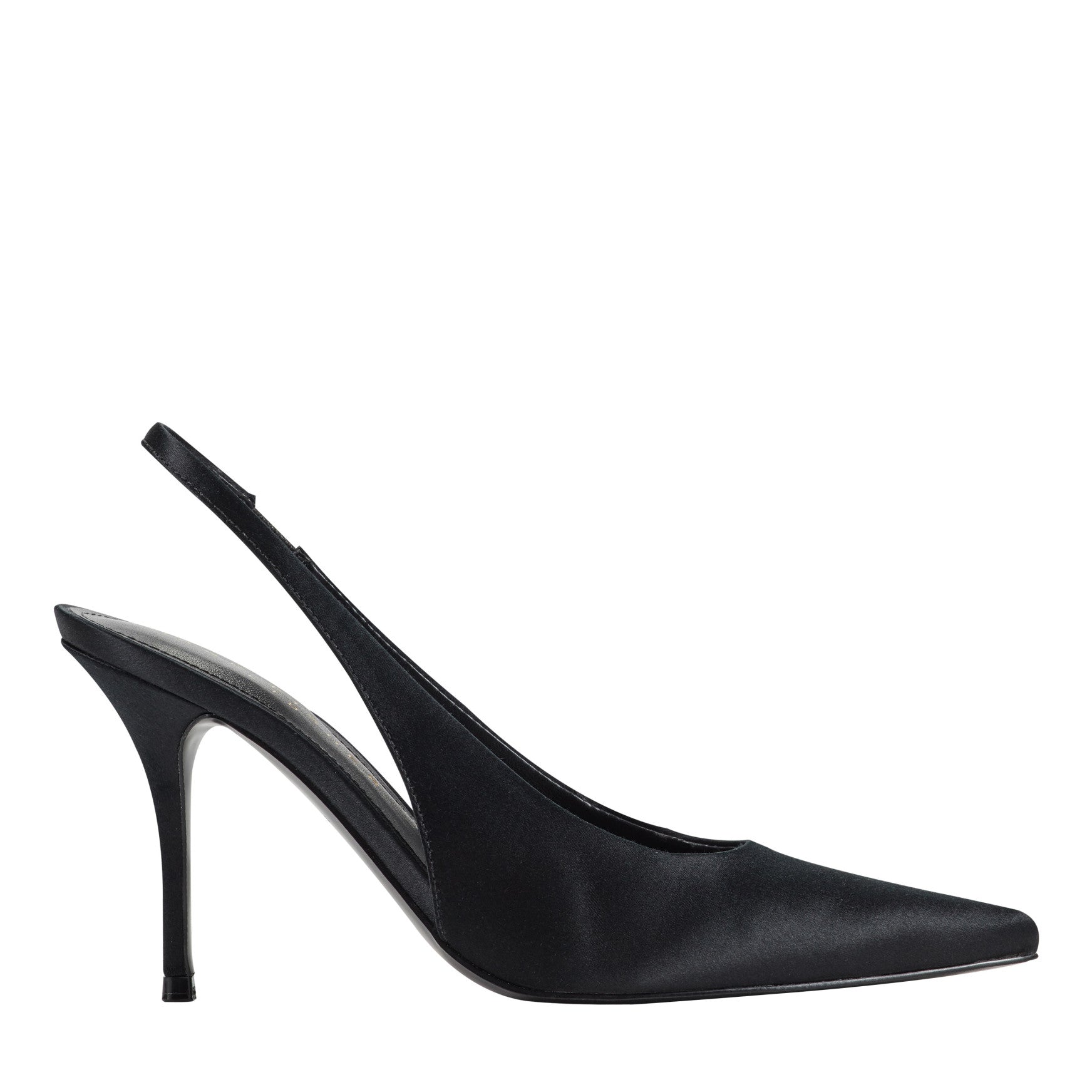 Marc Fisher Leynne Slingback Pump - Black Satin