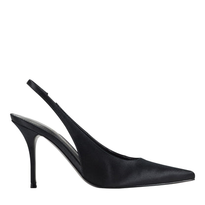 Marc Fisher Leynne Slingback Pump - Black Satin