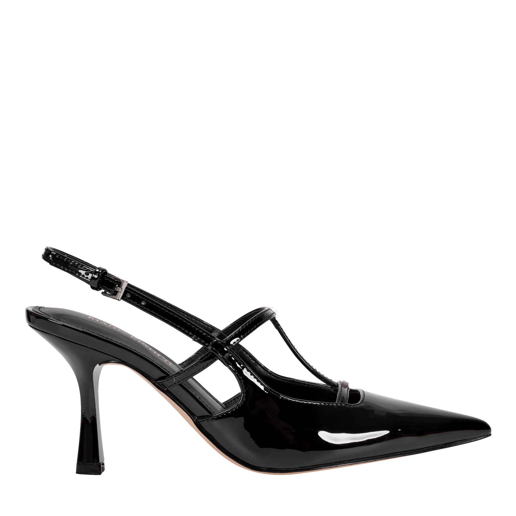 Marc Fisher Remmi Strappy Slingback Pump - Black Patent