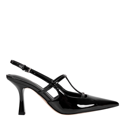 Marc Fisher Remmi Strappy Slingback Pump - Black Patent