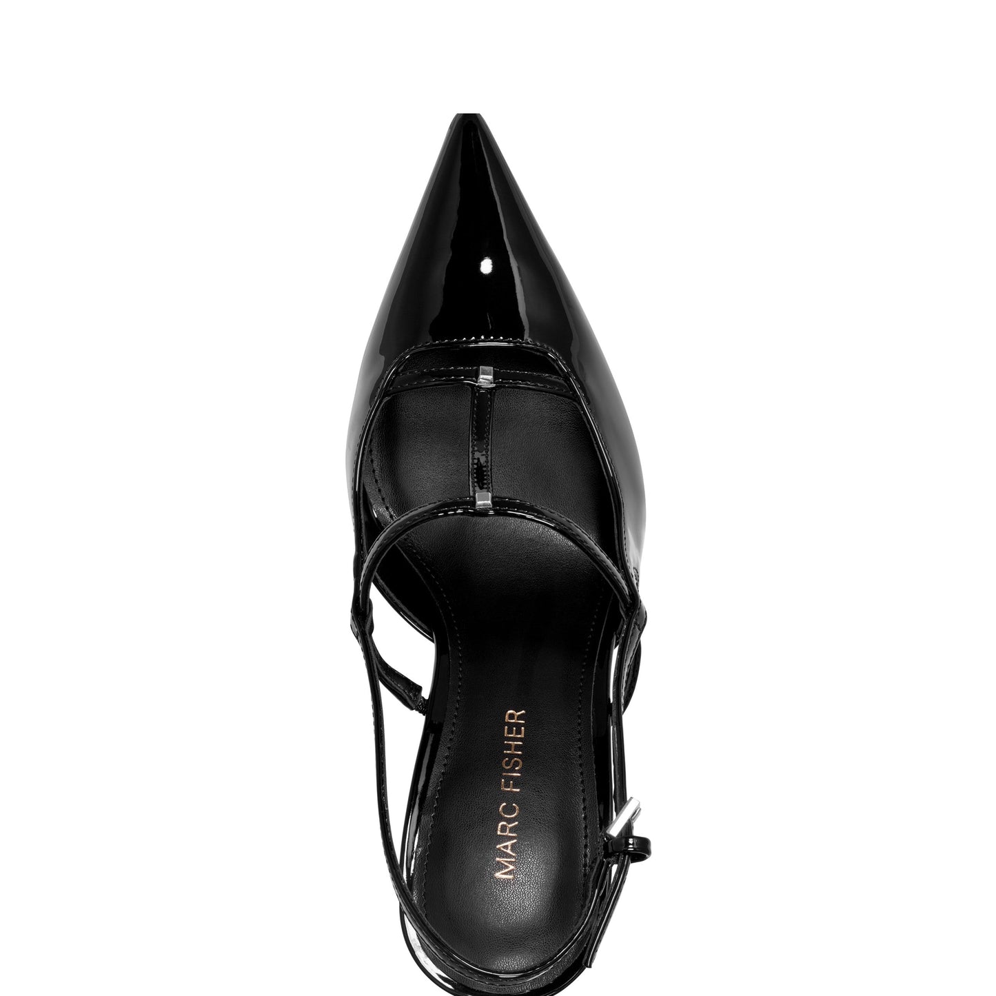 Marc Fisher Remmi Strappy Slingback Pump - Black Patent
