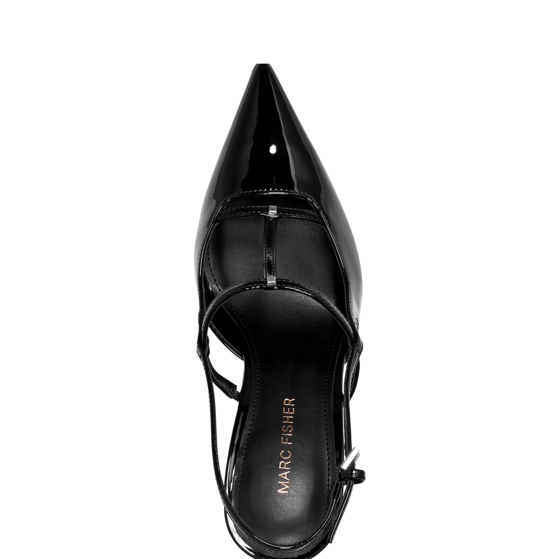 Marc Fisher Remmi Strappy Slingback Pump - Black Patent