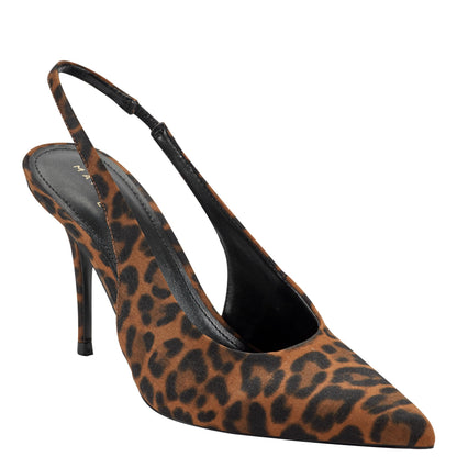 Marc Fisher Leynne Slingback Pump - Leopard Printed Leather