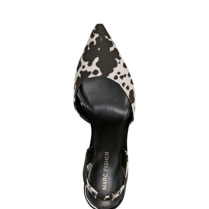 Marc Fisher Hadya Slingback Pump - Cow Print