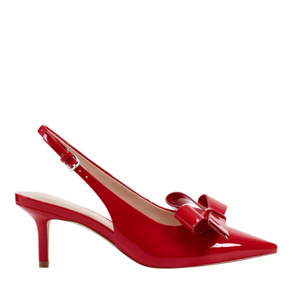 Marc Fisher Allon Bow Slingback Pump - Red Patent